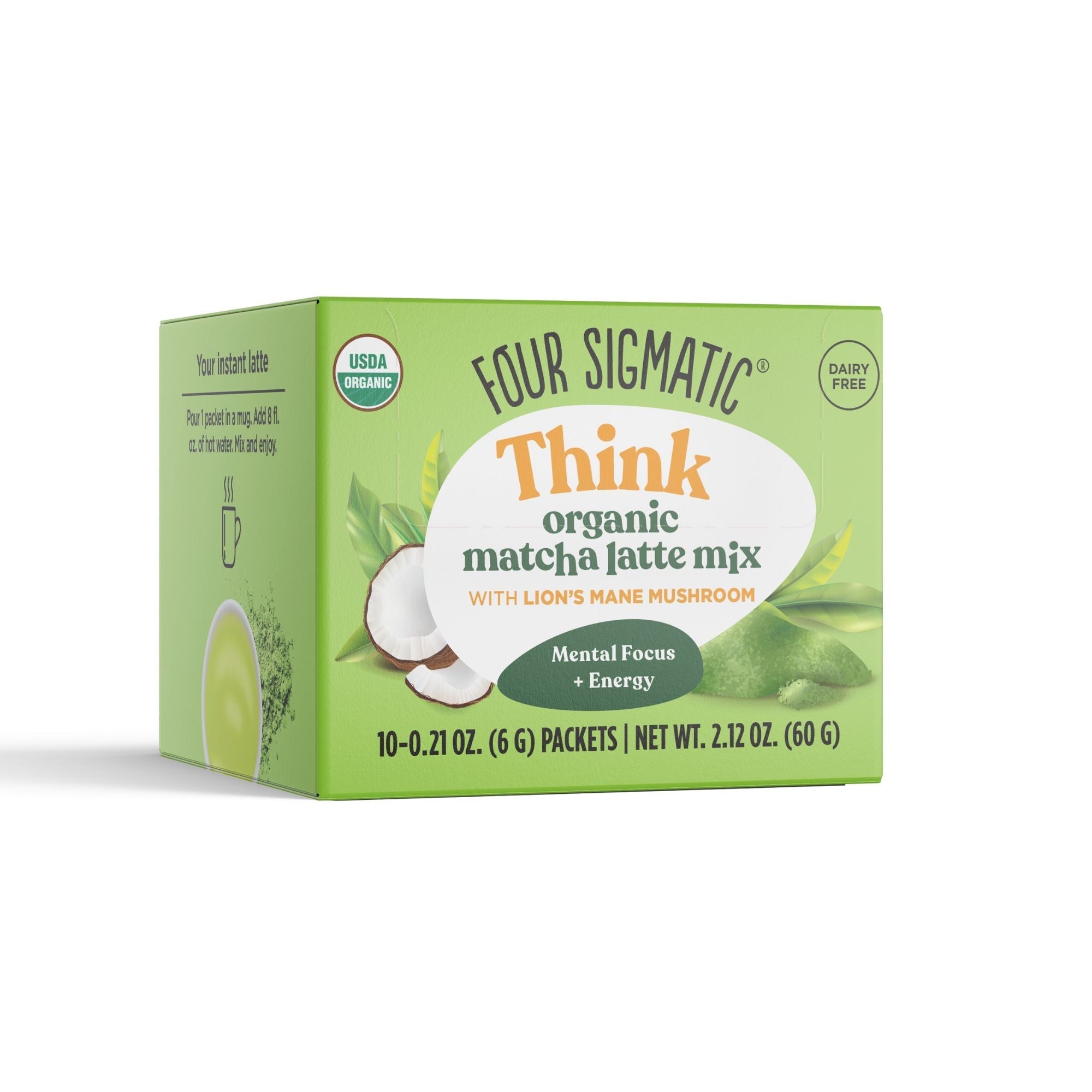 Four Sigmatic Think Organic Matcha Latt Mix Side